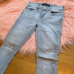 Express Gray Ankle Legging Mid Rise Jeans